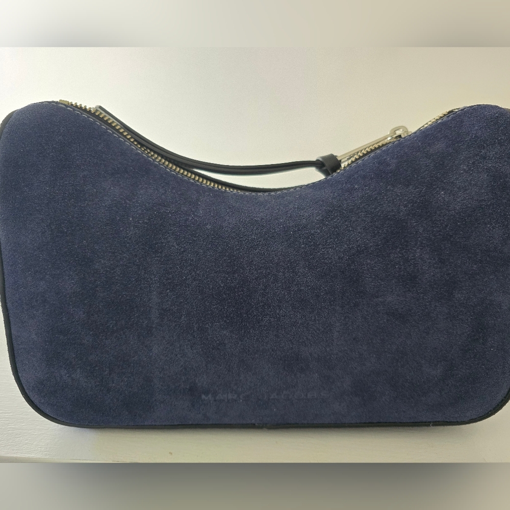 Authentic, New Marc Jacobs Navy Suede Handbag